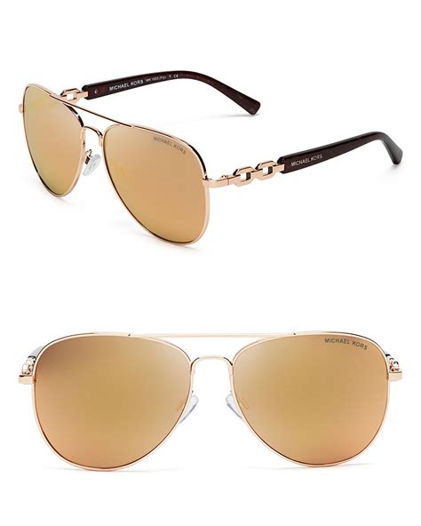 michael kors mirrored aviators|Michael Kors.